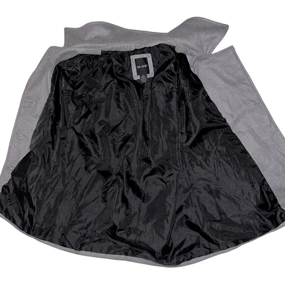 Me Jane Wool Blend Double Breasted Gray Pea Coat XL - Picture 5 of 6